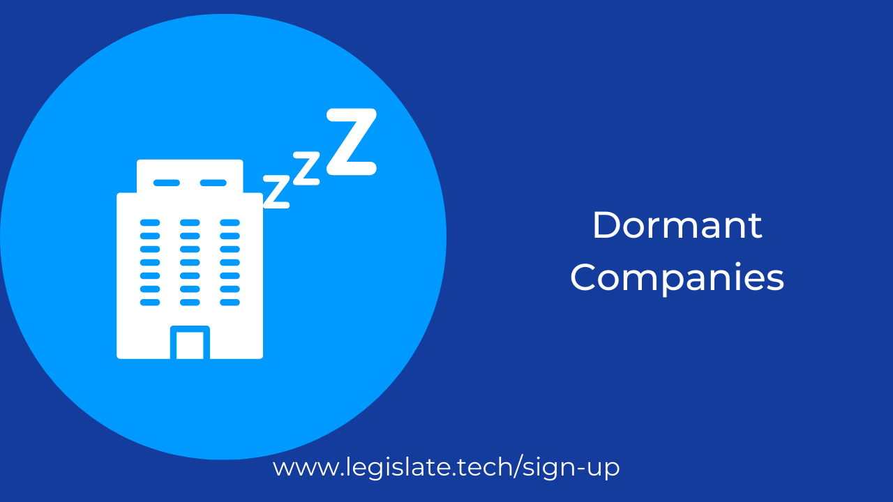 Dormant Companies Explained Legislate